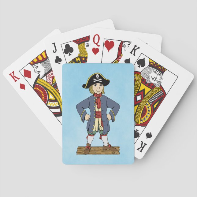 Jeu De Cartes Cartes De Lecture Pirate Mignonne (dos)
