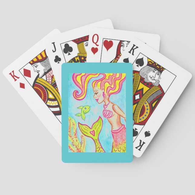 Jeu De Cartes Cartes de lecture Rétro Mermaid (dos)