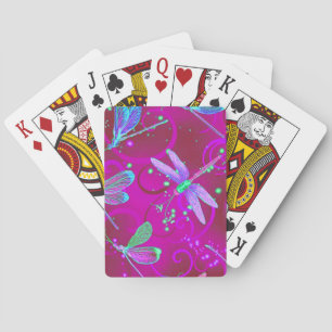 Jeu De Cartes Cartes de lecture rose libellules