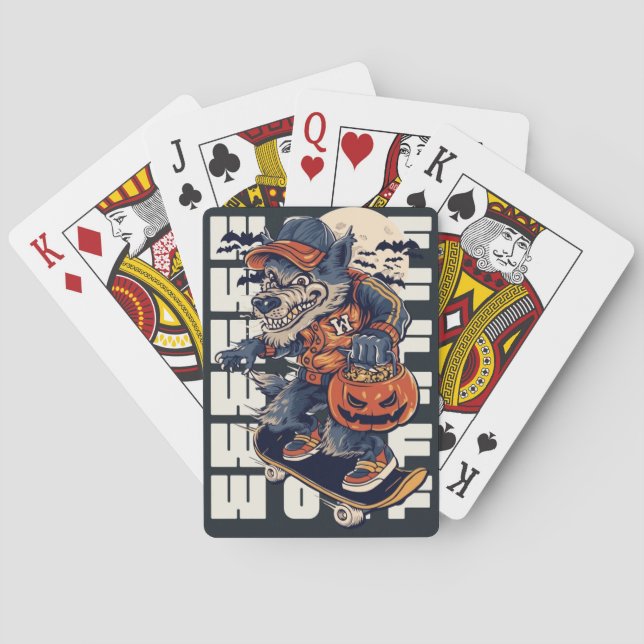 Jeu De Cartes Cartes de loup. (dos)