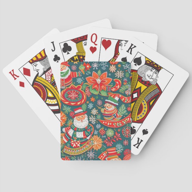 Jeu De Cartes Cartes de Noël (dos)