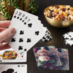 Jeu De Cartes Cartes de Noël Bonhomme de Neige