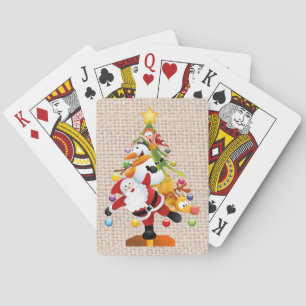Jeu De Cartes Cartes de Noël joyeuses, visages standard