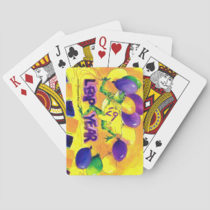 JEU DE CARTES CARTES DE PARTIE D'ANNÉE BISSEXTILE
