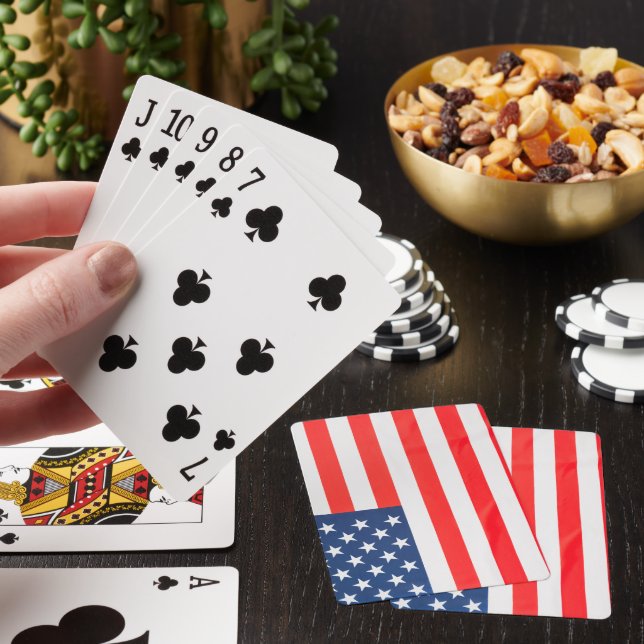 Jeu De Cartes Cartes de Poker American Flag (In Situ)