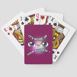 Jeu De Cartes Cartes de Poker : Aucun des vôtres (violet)
