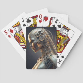 Jeu De Cartes Cartes de Poker Futuristes Conçues Par L'IA
