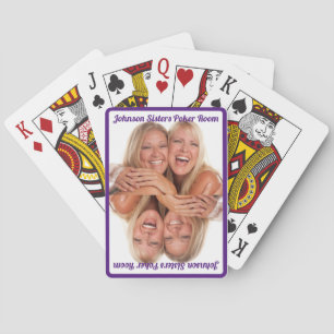Jeu De Cartes Cartes de Poker - Personnalisables - Photo Miroir 