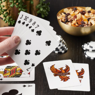 Jeu De Cartes Cartes de poker personnalisées avec monogramme mod