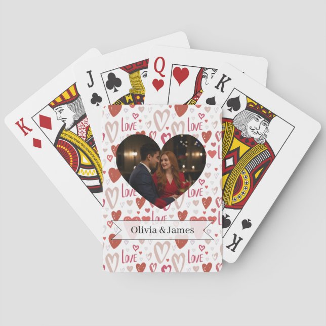 Jeu De Cartes Cartes de poker pour la Saint-Valentin (dos)