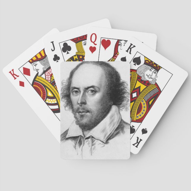 Jeu De Cartes Cartes de portrait William Shakespeare (dos)