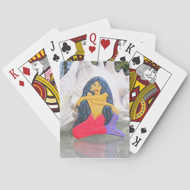 Jeu De Cartes cartes de sirène à poil noir (dos)