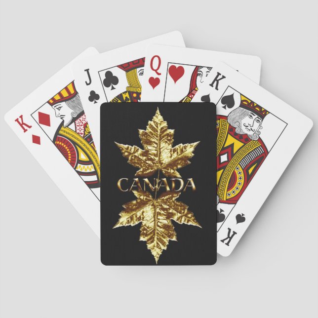 Jeu De Cartes Cartes de souvenir personnalisées Canada (dos)
