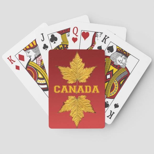 Jeu De Cartes Cartes de souvenir personnalisées Canada (dos)