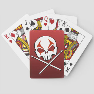 Jeu De Cartes Cartes de tambour Rock & Roll Lourd Metal Carte de