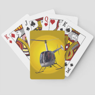 Jeu De Cartes Cartes d'hélicoptères volant des cartes d'hélicopt