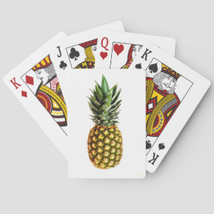 Jeu De Cartes Cartes d'impression d'ananas