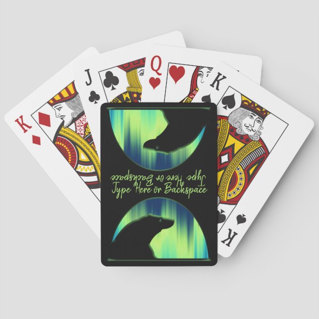 Jeu De Cartes Cartes d'ours Aurora Cartes de jeu personnalisées  (dos)