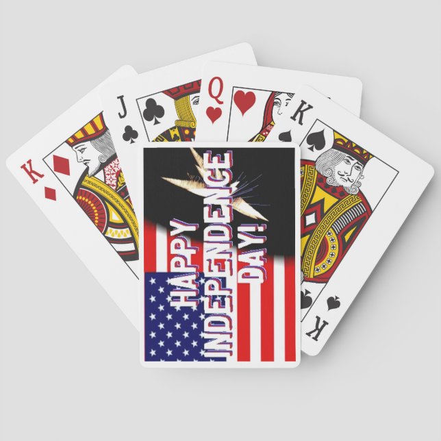 Jeu De Cartes Cartes du jour de l'indépendance (dos)