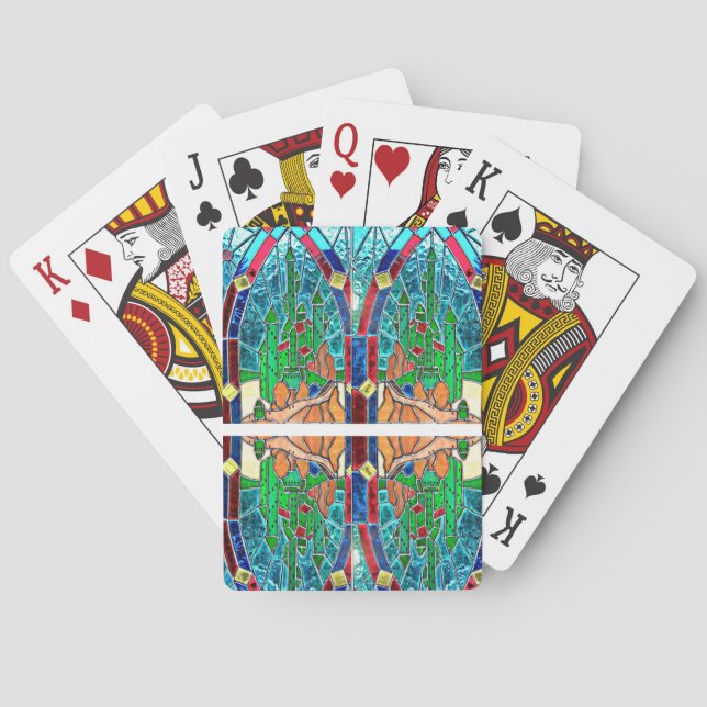Jeu De Cartes Cartes en verre (dos)