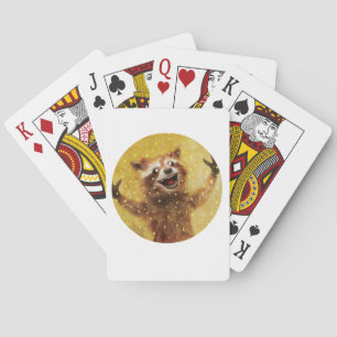 Jeu De Cartes Cartes furieux heureuses de raton laveur