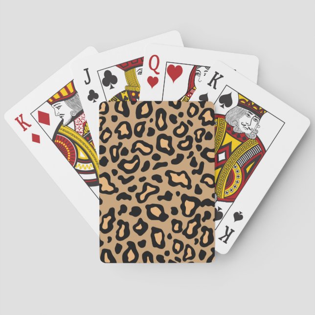 Jeu De Cartes Cartes Leopard rétro (dos)