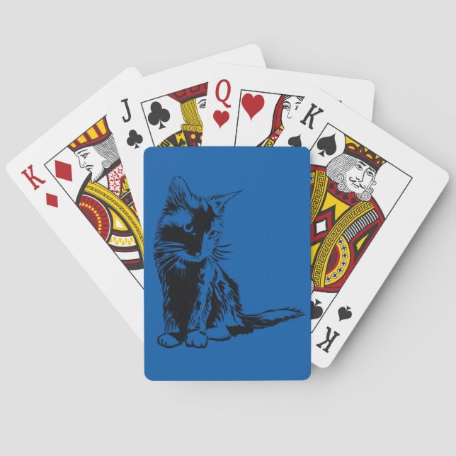 Jeu De Cartes cartes mignonnes de chat (dos)