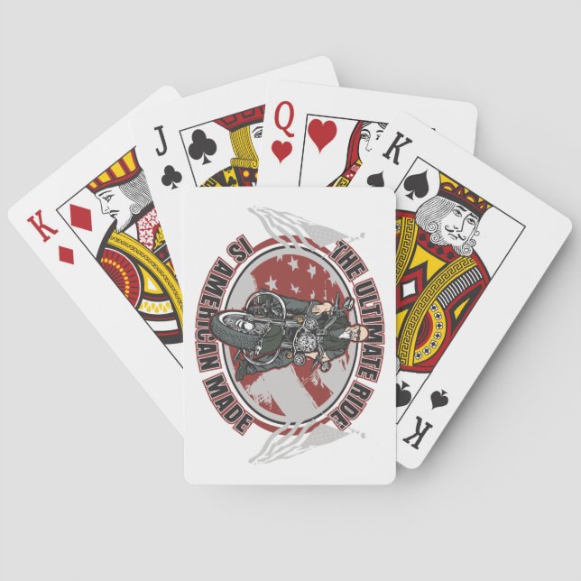 Jeu De Cartes Cartes Moto Américaines Fabriquées Ultime (dos)