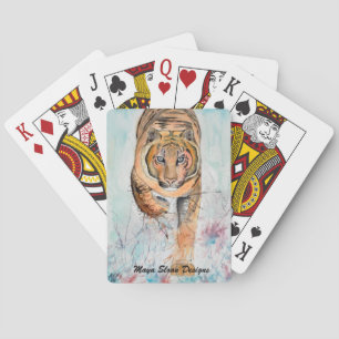 Jeu De Cartes Cartes personnalisées avec l'art original du tigre