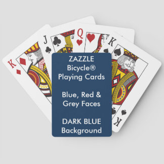 Jeu De Cartes Cartes personnalisées Bicycle® Bleu, Rouge, Gris V