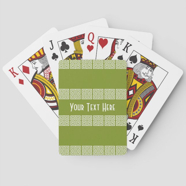 Jeu De Cartes Cartes personnalisées d'inspiration grecque (dos)