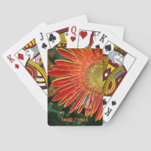 Cartes personnalisées - Orange Gerbera Daisy