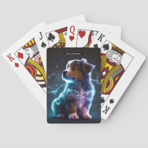 Jeu De Cartes Cartes personnalisées Vibrant Adorable Puppy Deck