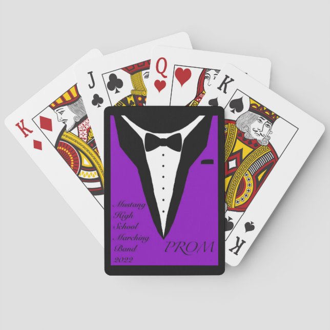 Jeu De Cartes Cartes Prom (violet) (dos)