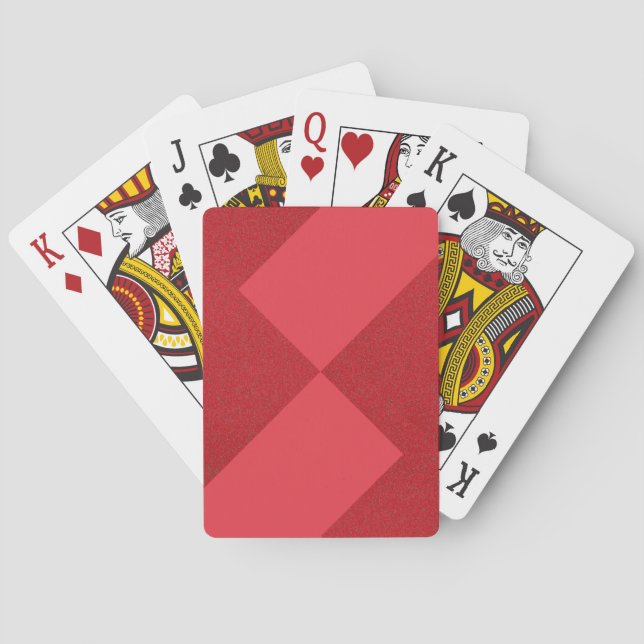 Jeu De Cartes Cartes rouges de tomates divisées - personnalisabl (dos)