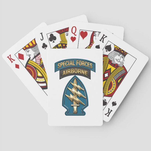 Jeu De Cartes Cartes SSI des forces spéciales (dos)