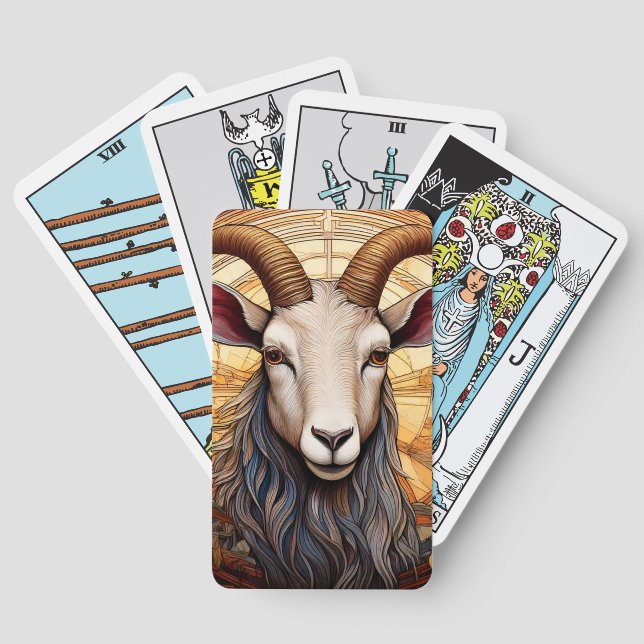 Jeu De Cartes Cartes Tarot de chèvre (Verso)