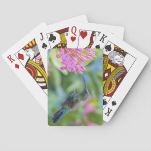 Jeu De Cartes Cartes Throated vertes de colibri de Carib