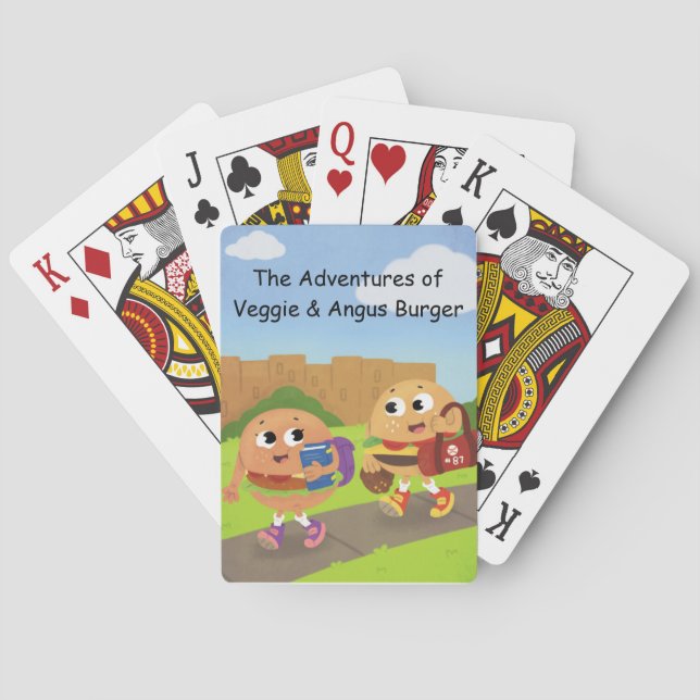 Jeu De Cartes Cartes végétariennes et d'Angus de jeu (dos)