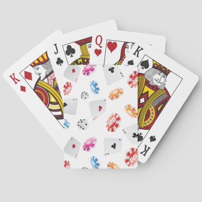 Jeu De Cartes Casino, Accessoires Jeux motif (dos)