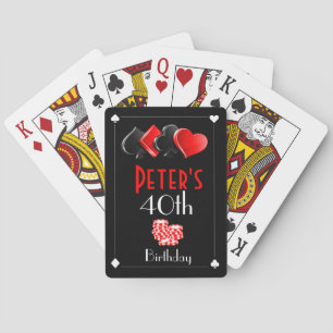 Jeu De Cartes Casino Anniversaire Fête Faveurs Jouer Cartes