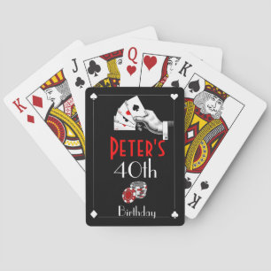 Jeu De Cartes Casino Anniversaire Fête Faveurs Jouer Cartes