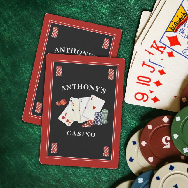 Jeu De Cartes Casino Poker Party Personnalisé (Créateur téléchargé)