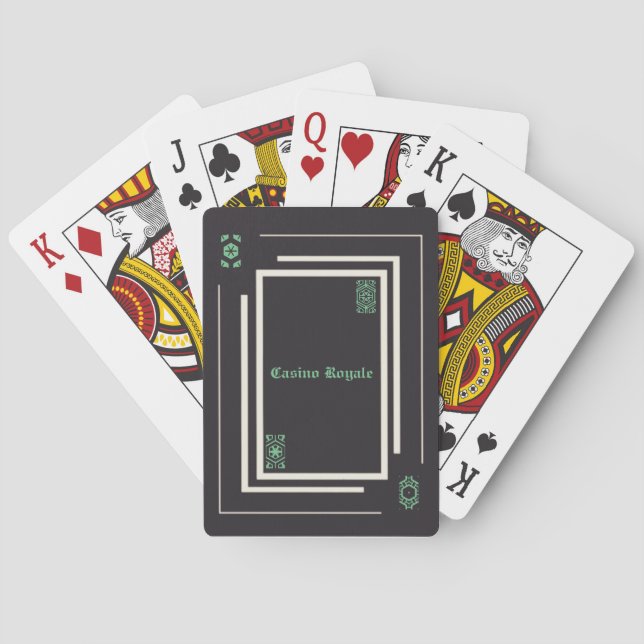 Jeu De Cartes Casino Royale Cartes de jeu (dos)