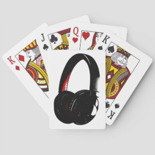 Jeu De Cartes Casque Pop Art Head Téléphone