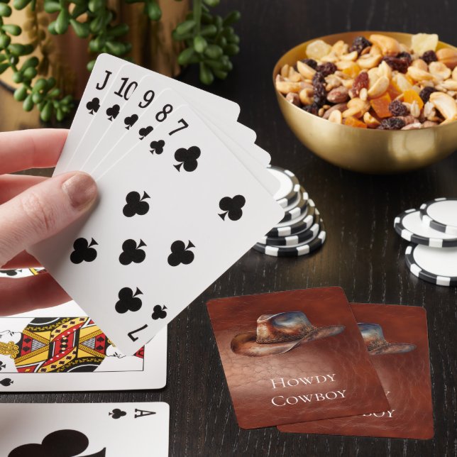 Jeu De Cartes Casquette rustique Brown Cowboy (In Situ)