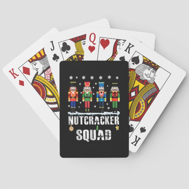 Jeu De Cartes Casse-Noisette Squad Danse de ballet drôle Noël Fa (dos)