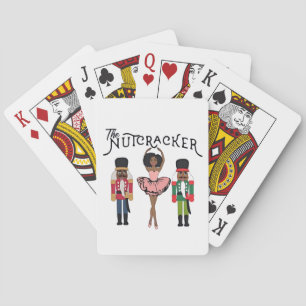 Jeu De Cartes Casse-noix noir de Boca Raton drôle de Noël