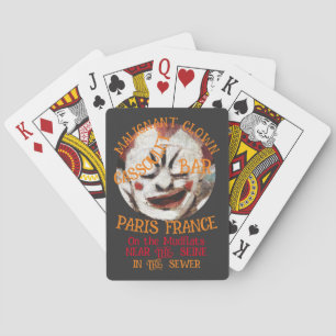 JEU DE CARTES CASSOULET DU CLOWN MALIN BAR PARIS FRANCE