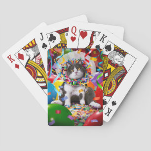Jeu De Cartes Cat dans le cône de partie